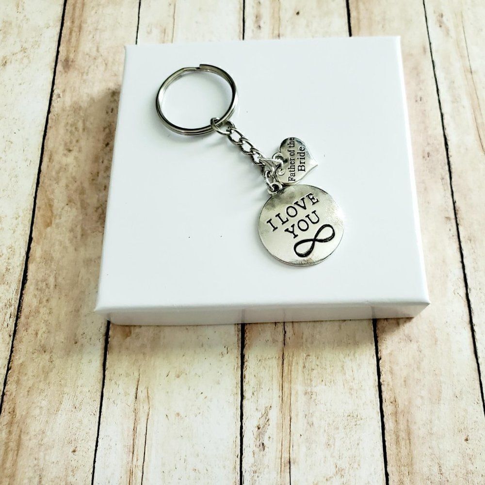 Father of the Bride Keychain, Wedding Keepsake Gift - Picture 3 of 10